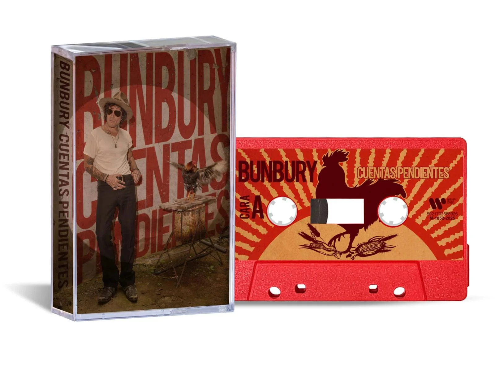 Bunbury - Cuentas Pendientes - Cassette Color Rojo (Edición Limitada)