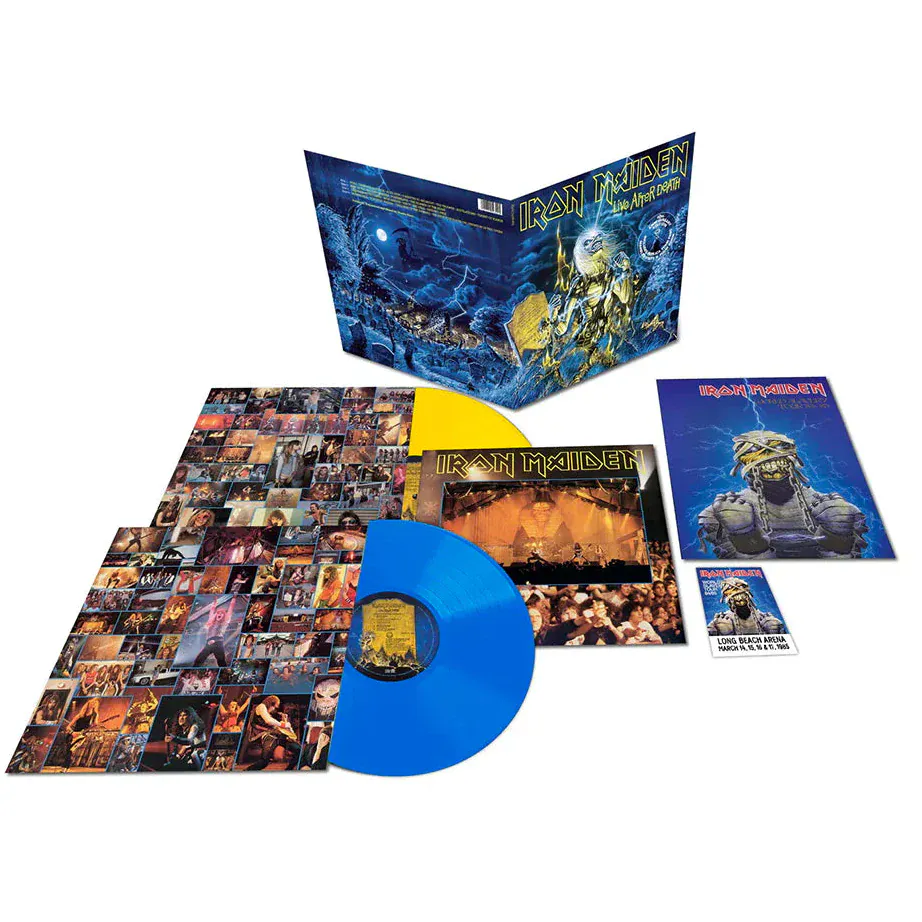 Live After Death - Vinilo Doble (Color Amarillo/Azul) - Image 2